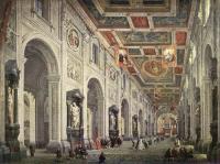 Giovanni Paolo Pannini - Interior Of The Santa Giovanni In Laterno In Rome